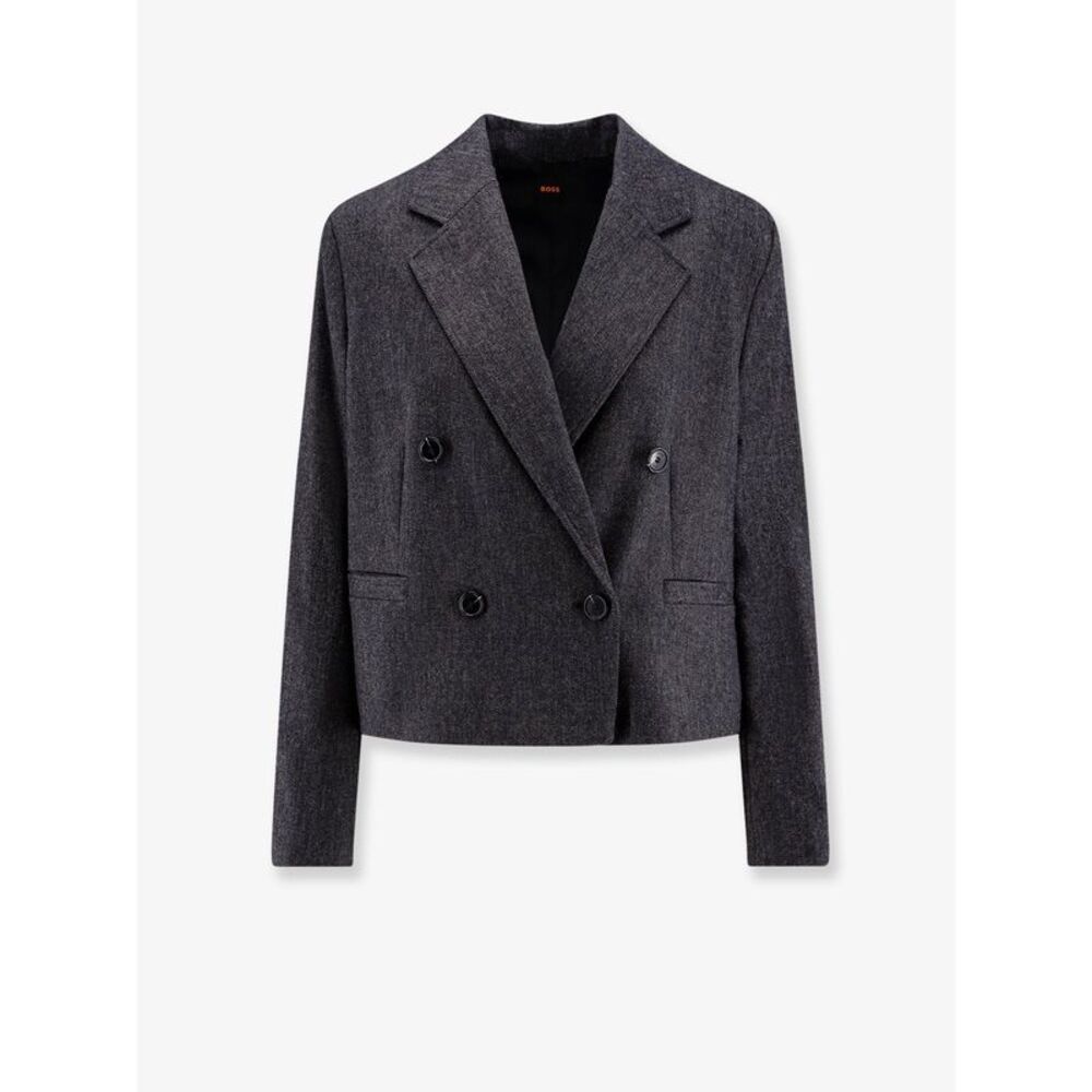 Boss Women Jafleni Double-Breasted Wool Blend Blazer